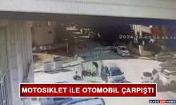 Elazığ'da Motosiklet ile Otomobil Çarpıştı