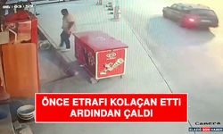 Önce Etrafı Kolaçan Etti Ardından Çaldı