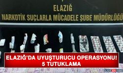 Elazığ’da Uyuşturucu Operasyonu: 5 Tutuklama