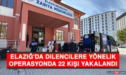 Elazığ'da Dilencilere Yönelik Operasyonda 22 Kişi Yakalandı