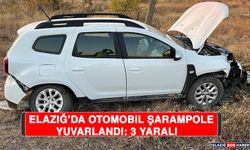 Elazığ’da Otomobil Şarampole Yuvarlandı: 3 Yaralı