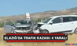 Elazığ’da Trafik Kazası: 4 Yaralı