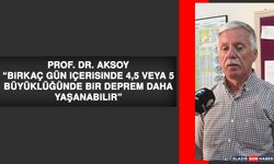 Prof. Dr. Aksoy: Bölgedeki Faylara Stres Yüklendi