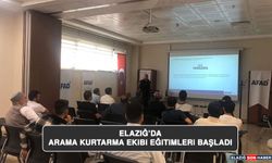 Elazığ'da Arama Kurtarma Ekibi Eğitimleri Başladı