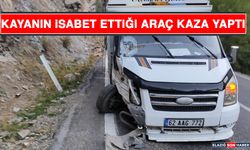 Kayanın İsabet Ettiği Araç Kaza Yaptı