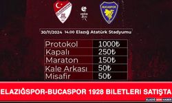 Elazığspor-Bucaspor 1928 Biletleri Satışta