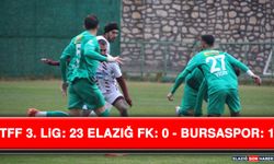 TFF 3. Lig: 23 Elazığ Fk: 0 - Bursaspor: 1