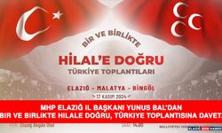 MHP Elazığ İl Başkanı Yunus Bal’dan Bir ve Birlikte Hilale Doğru, Türkiye Toplantısına davet.