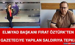 ELMİYAD Başkanı Fırat Öztürk'ten Gazeteciye Yapılan Saldırıya Tepki