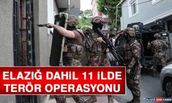 Elazığ Dahil 11 İlde Terör Operasyonu