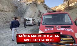 Dağda Mahsur Kalan Avcı Kurtarıldı