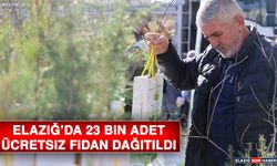 Elazığ'da 23 Bin Adet Ücretsiz Fidan Dağıtıldı