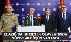 Elazığ’da Hırsızlık Olaylarında Yüzde 46 Düşüş Yaşandı