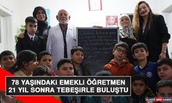 78 Yaşındaki Emekli Öğretmen 21 Yıl Sonra Tebeşirle Buluştu