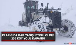 Elazığ’da 230 Köy Yolu Kapandı