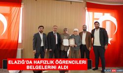 Elazığ’da Hafızlık Öğrencileri Belgelerini Aldı