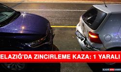 Elazığ'da Zincirleme Kaza: 1 Yaralı