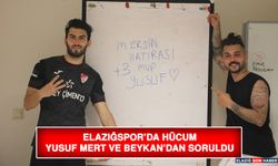 Elazığspor’da Hücum Yusuf Mert ve Beykan’dan Soruldu