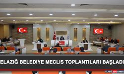 Elazığ Belediye Meclis Toplantıları Başladı