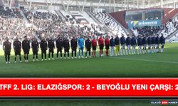 TFF 2. Lig: Elazığspor: 2 - Beyoğlu Yeni Çarşı: 2