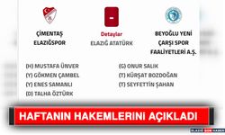 Haftanın Hakemlerini Açıkladı