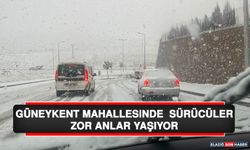 Güneykent Mahallesinde Sürücüler Zor Anlar Yaşıyor