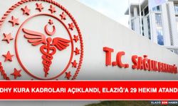 DHY Kura Kadroları Açıklandı, Elazığ’a 29 Hekim Atandı