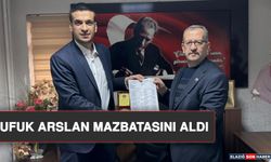 Ufuk Arslan Mazbatasını Aldı