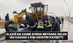 Elazığ'da Kasım Ayında Meydana Gelen 253 Kazada 3 Kişi Hayatını Kaybetti