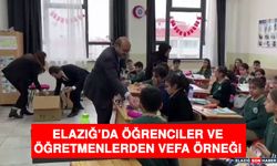 Elazığ’da Öğrenciler ve Öğretmenlerden Vefa Örneği