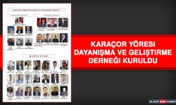 Karaçor Yöresi Dayanışma ve Geliştirme Derneği Kuruldu