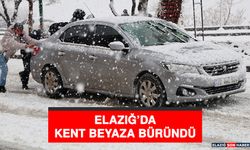 Elazığ’da Kent Beyaza Büründü