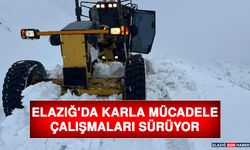 Elazığ’da Karla Mücadele Çalışmaları Sürüyor