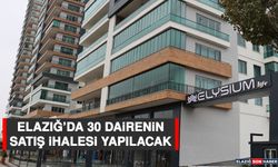 Elazığ’da 30 Dairenin Satış İhalesi Yapılacak