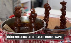 Öğrencileriyle Birlikte Orcik Yaptı