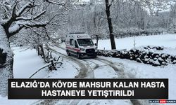 Elazığ’da Köyde Mahsur Kalan Hasta Hastaneye Yetiştirildi