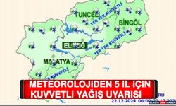 Meteorolojiden 5 İl İçin Kuvvetli Yağış Uyarısı