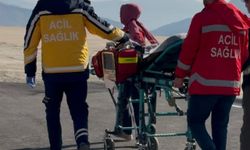 Hakkari'de 15 aylık bebek tedavisi için ambulans helikopterle Van'a gönderildi