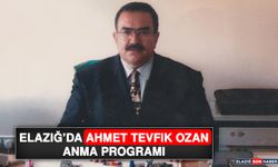 Elazığ’da Ahmet Tevfik Ozan Anma Programı