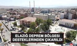 Elazığ Deprem Bölgesi Desteklerinden Çıkarıldı