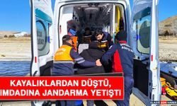 Kayalıklardan Düştü, İmdadına Jandarma Yetişti