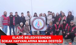 Elazığ Belediyesinden Sokak Hayvanlarına Mama Desteği