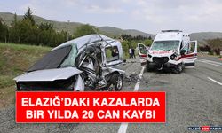 Elazığ’daki Kazalarda Bir Yılda 20 Can Kaybı