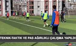 Teknik-Taktik Ve Pas Ağırlıklı Çalışma Yapıldı