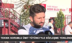 Teknik Sorumlu Ümit Tütünci’yle Sözleşme Yenilendi