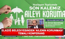 Elazığ Belediyesinden ‘Ailenin Korunması’ Temalı Konferans