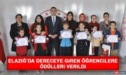 Elazığ’da Dereceye Giren Öğrencilere Ödülleri Verildi