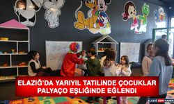 Elazığ’da Yarıyıl Tatilinde Çocuklar Palyaço Eşliğinde Eğlendi