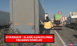 Diyarbakır - Elazığ Karayolunda Faciadan Dönüldü