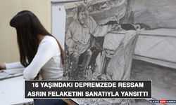 16 Yaşındaki Depremzede Ressam Asrın Felaketini Sanatıyla Yansıttı